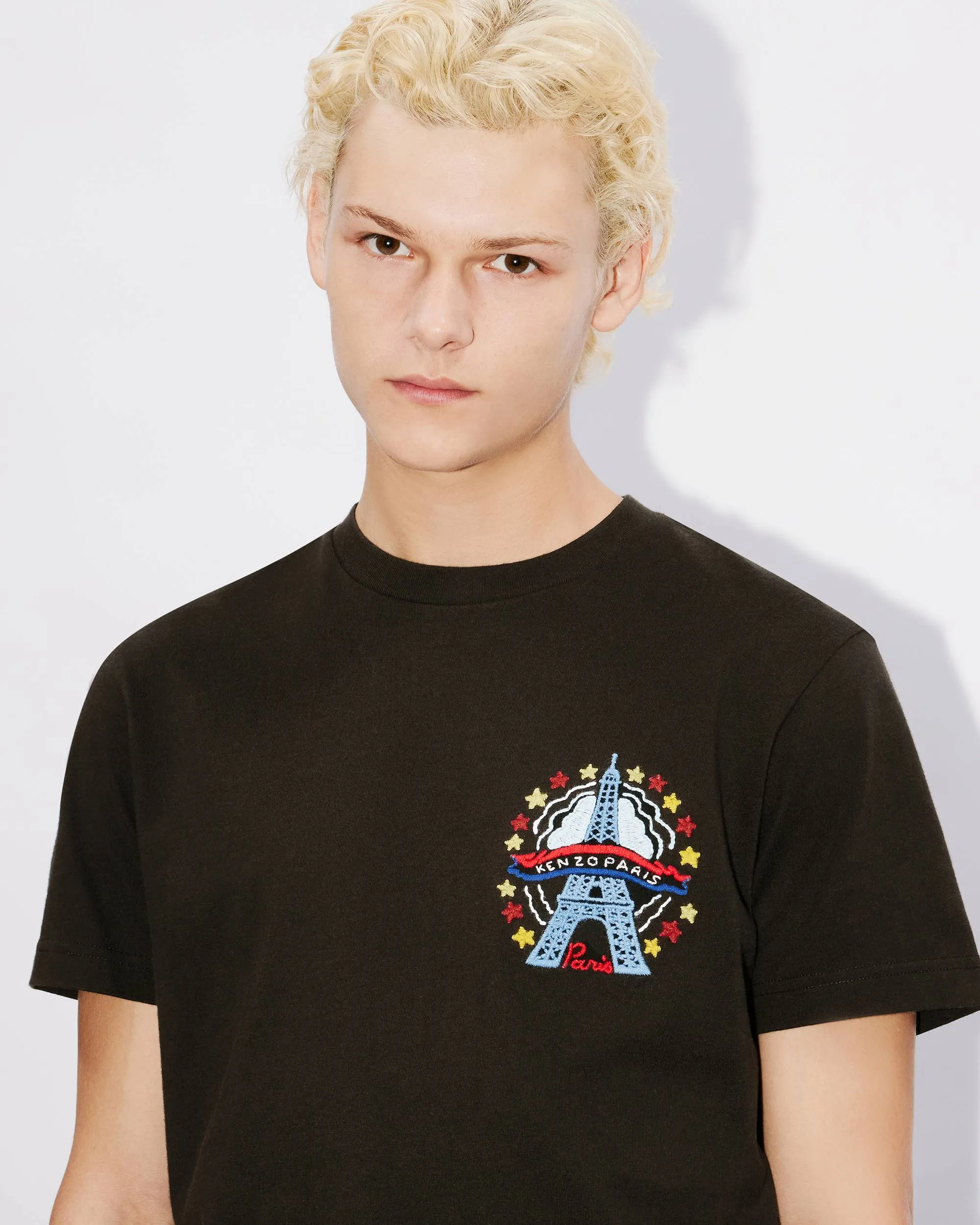 KENZO 24 New Year Limited Tokyo Tower LOGOT Shirt Color: Tibetan Blue White Black Size: M L XL XXL Three Standards Style Number: K 89